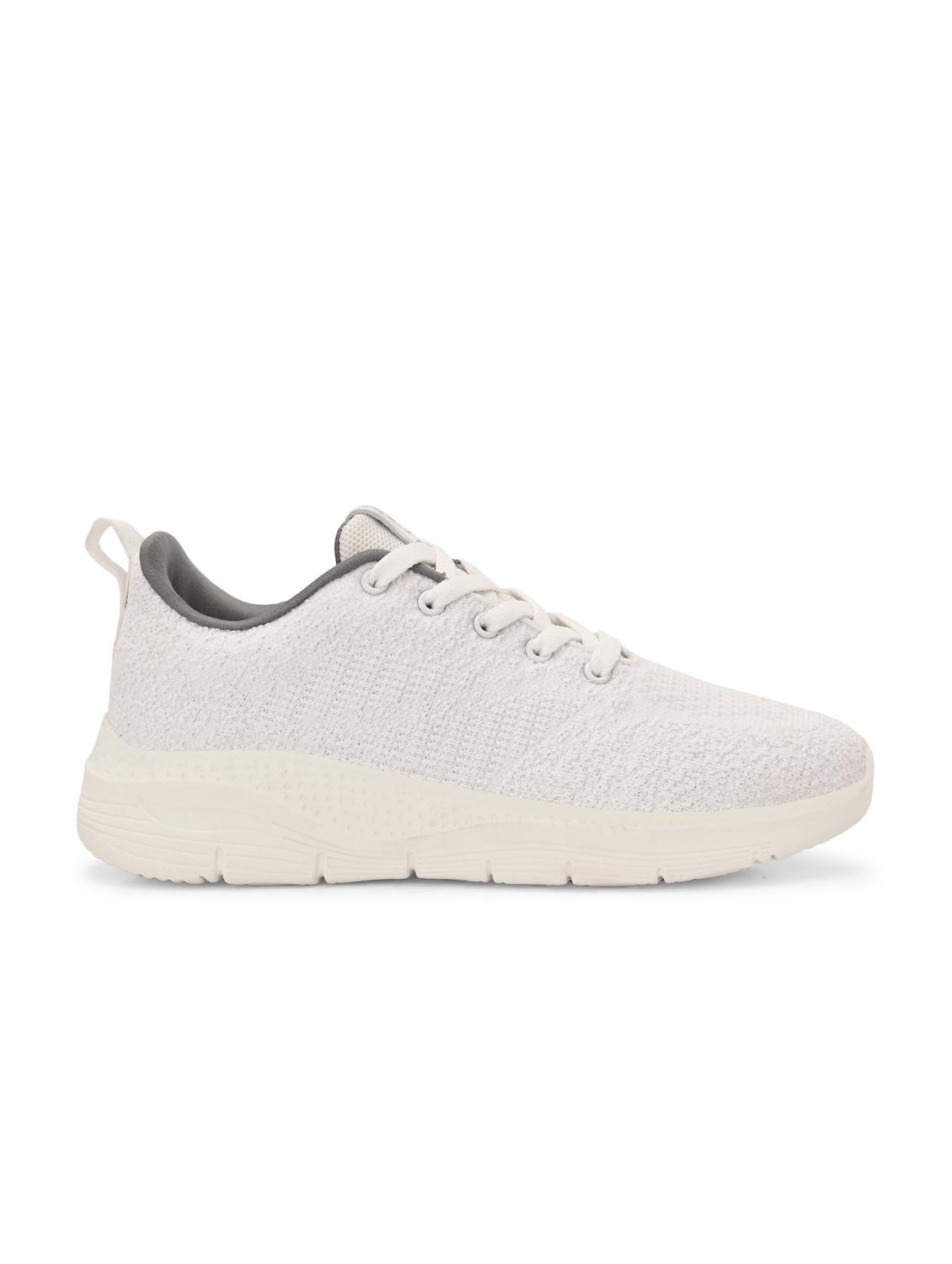 off white flyknit laceup sports shoes - 22020332 - Standard Image - 2