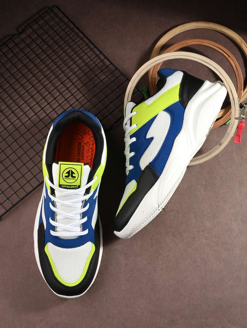 women color blocked lace-up sports shoe