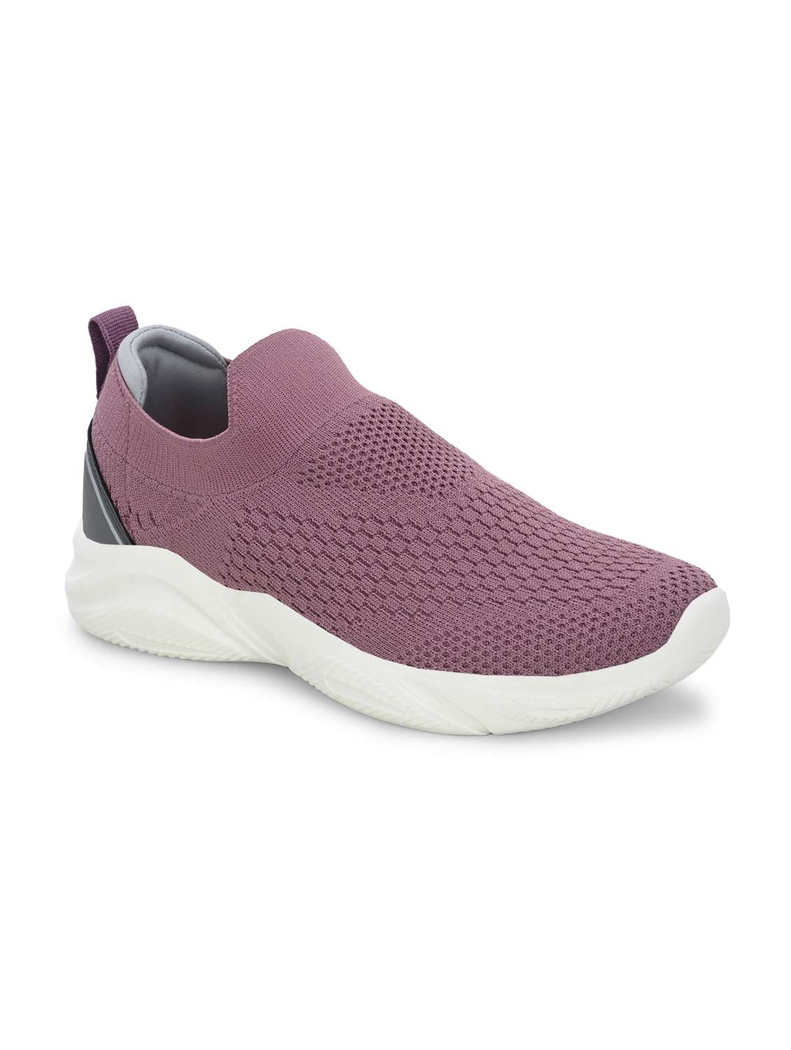 mauve flyknit slip on sports shoes - 22020344 - Standard Image - 2