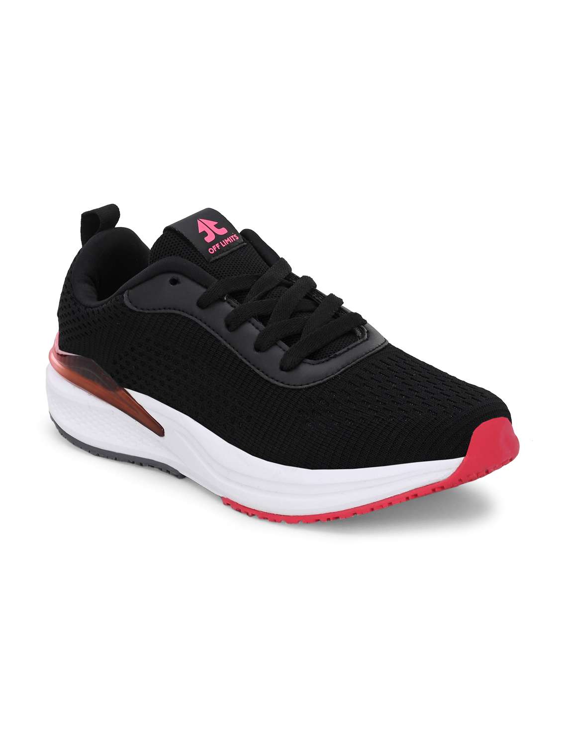 women black lace-up sports shoe - 22020347 -  Standard Image - 2