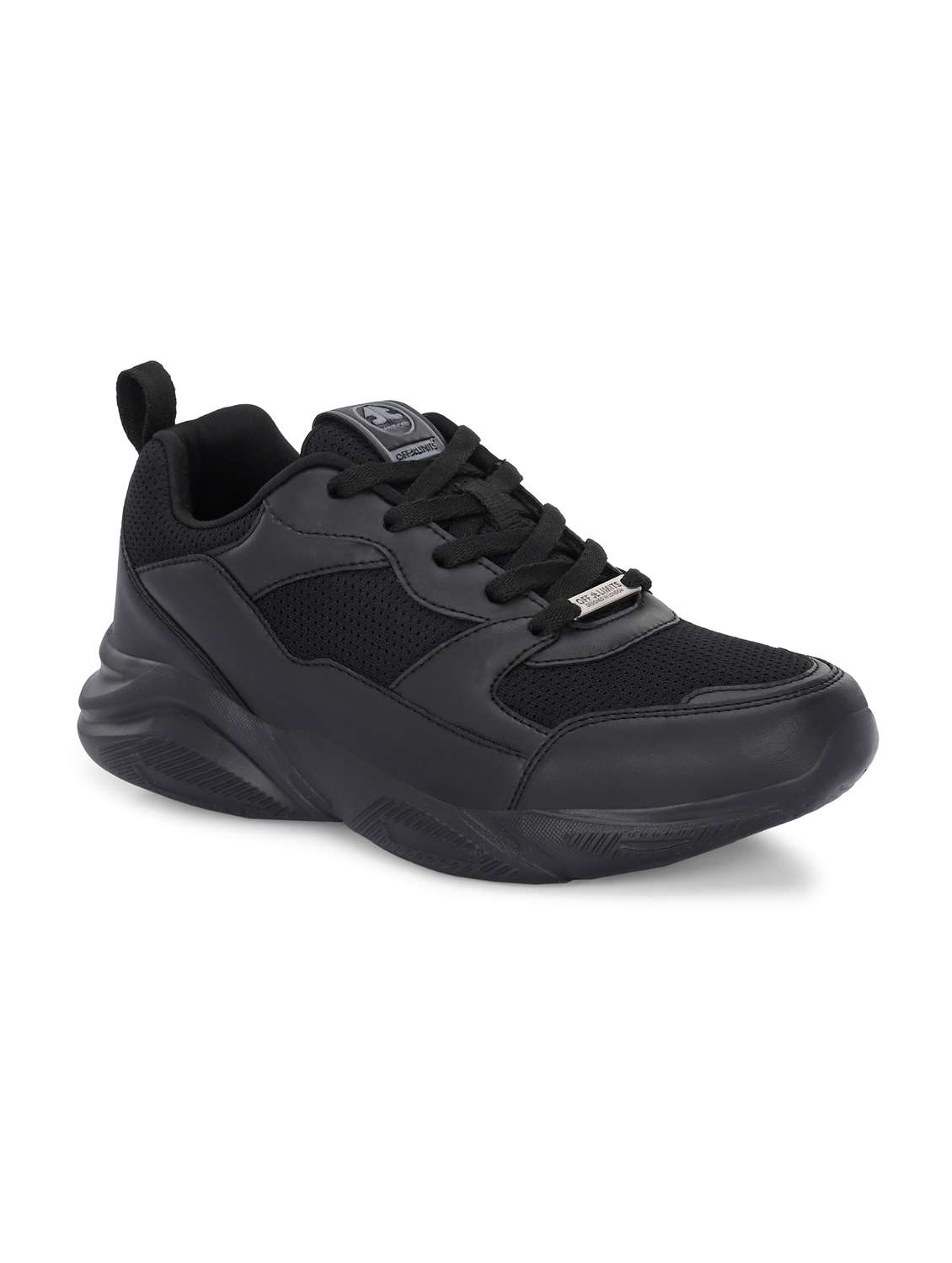 women black lace-up sports shoe - 22020352 -  Standard Image - 2