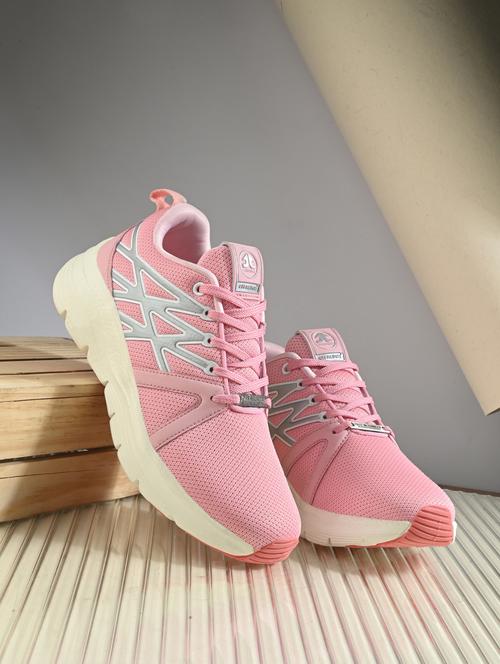 women pink lace-up sports shoe - 22020358 -  Standard Image - 0