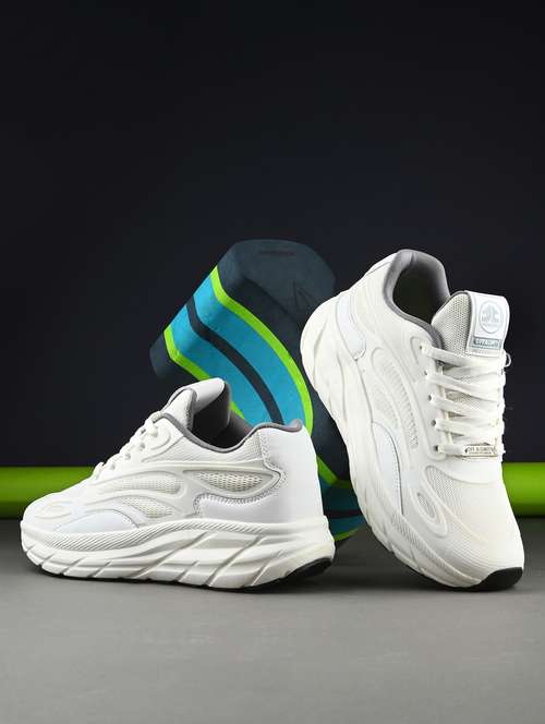 women white lace-up sports shoe - 22020361 -  Standard Image - 0