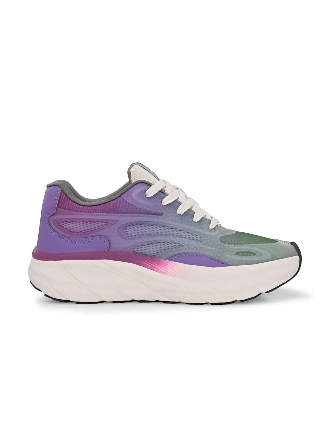 women purple lace-up sports shoe - 22020364 -  Standard Image - 2
