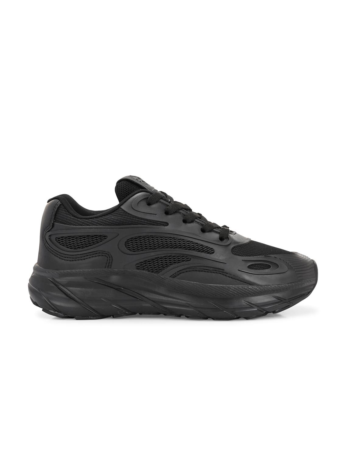 women black lace-up sports shoe - 22020365 - Standard Image - 2