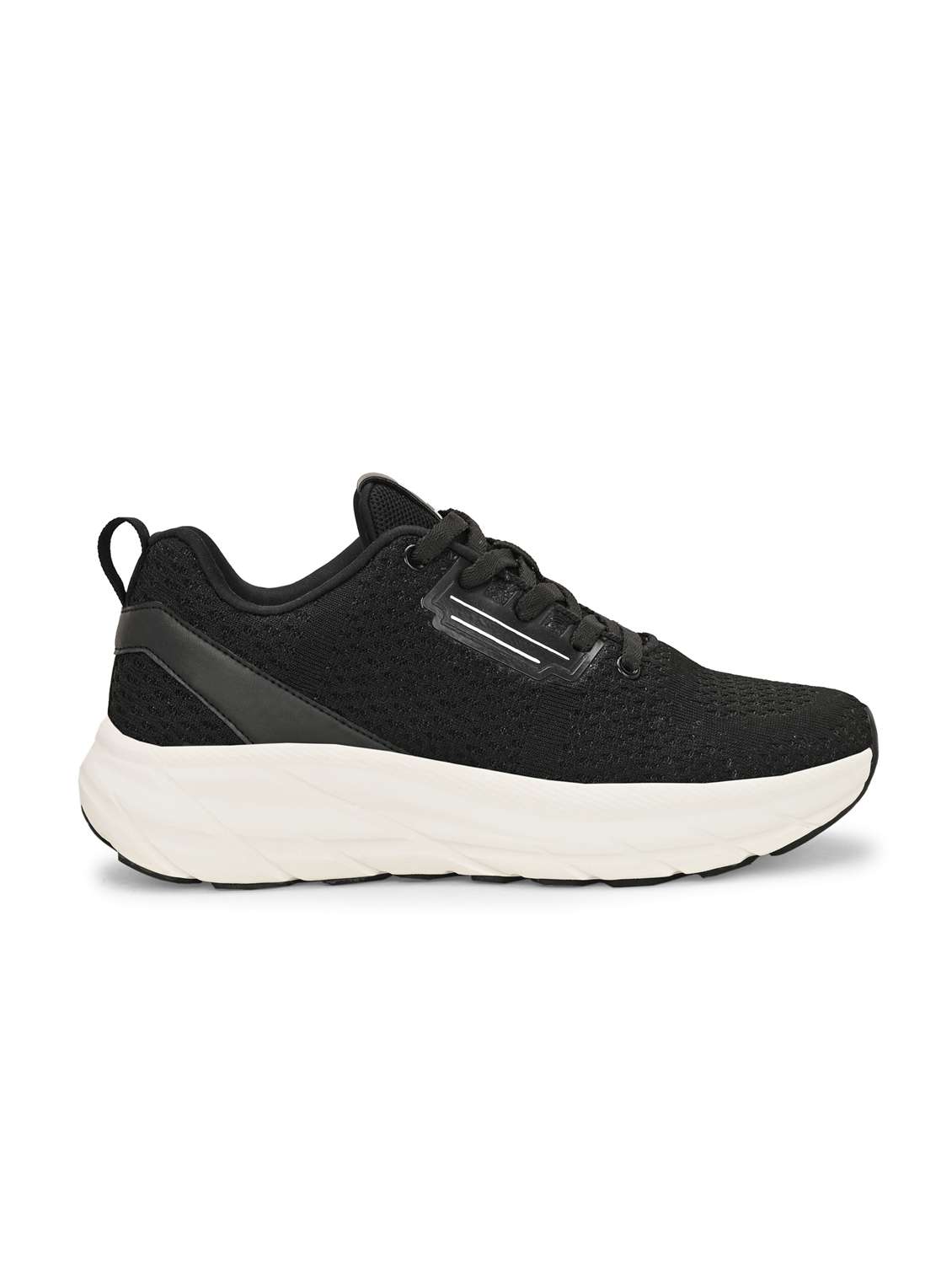 women black lace-up sports shoe - 22020373 - Standard Image - 2