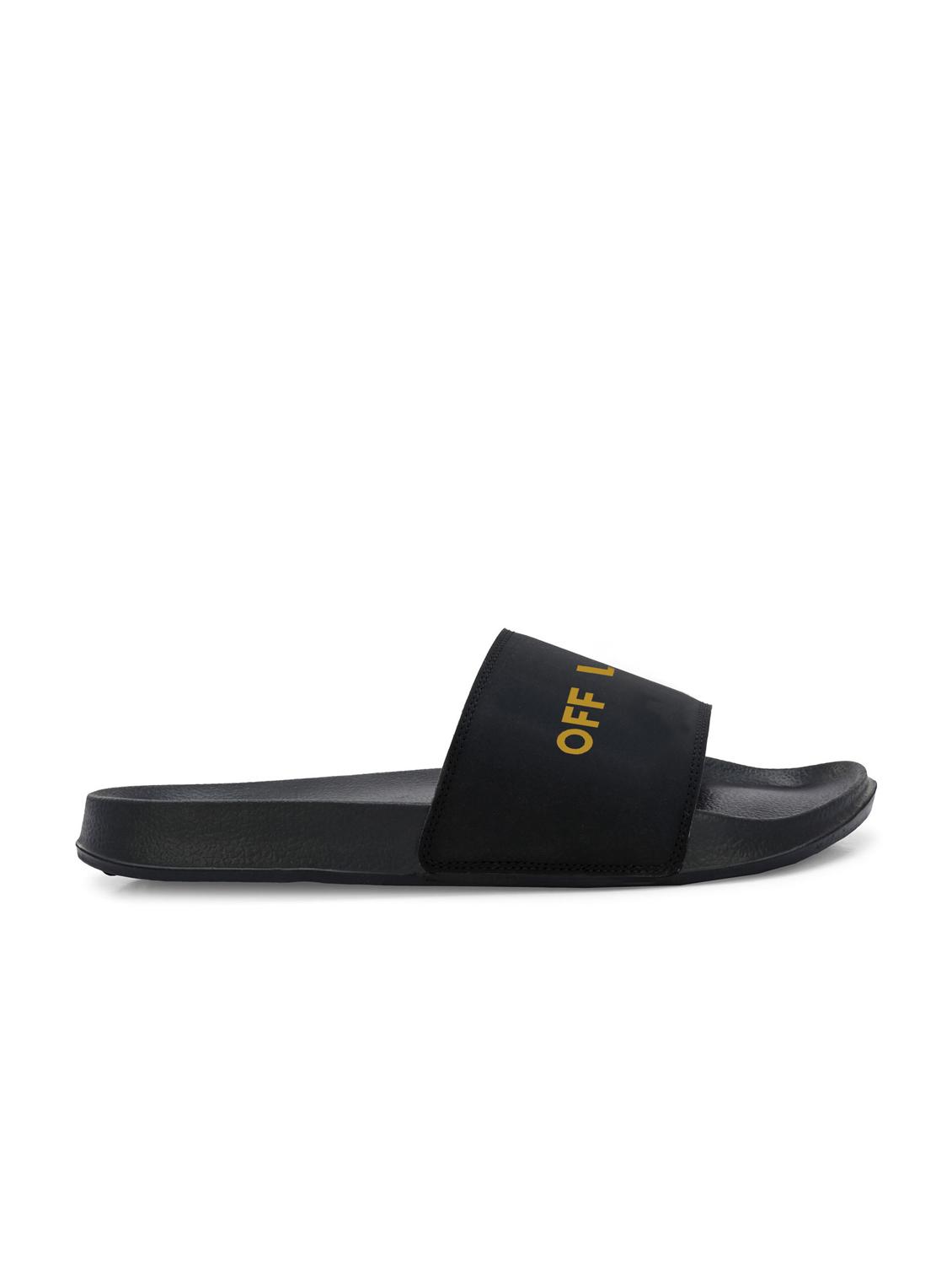 men typographic open toe slider - 22020444 - Standard Image - 2