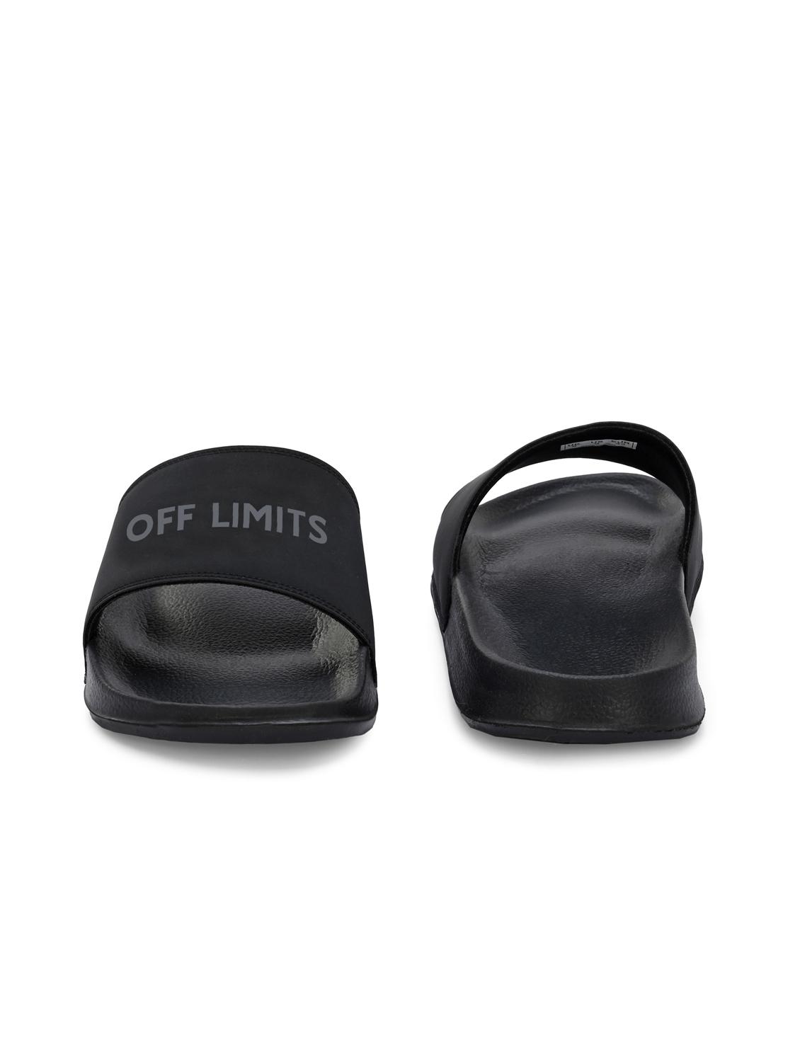 men typographic open toe slider - 22020445 - Standard Image - 2