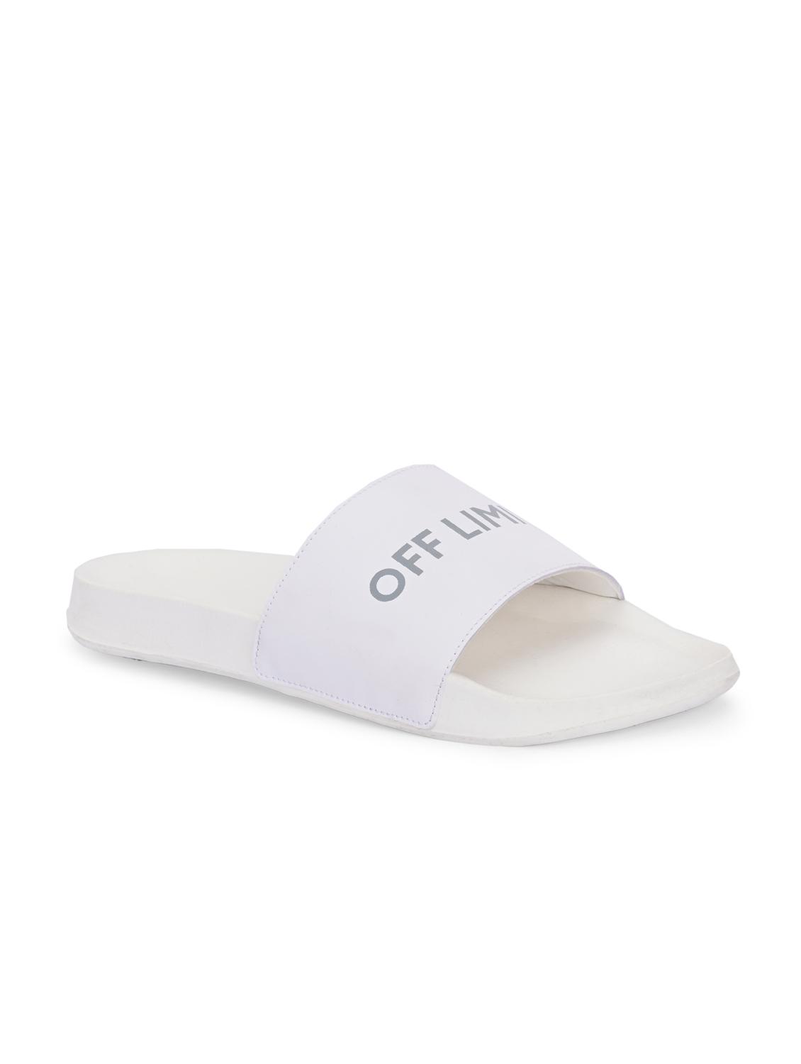 men typographic open toe slider - 22020446 - Standard Image - 2