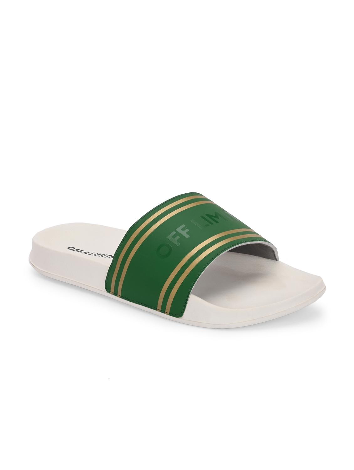 men striped open toe slider - 22020457 - Standard Image - 2