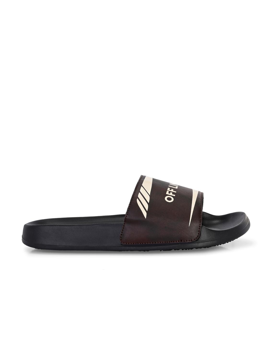men printed slip on slider - 22020468 - Standard Image - 2