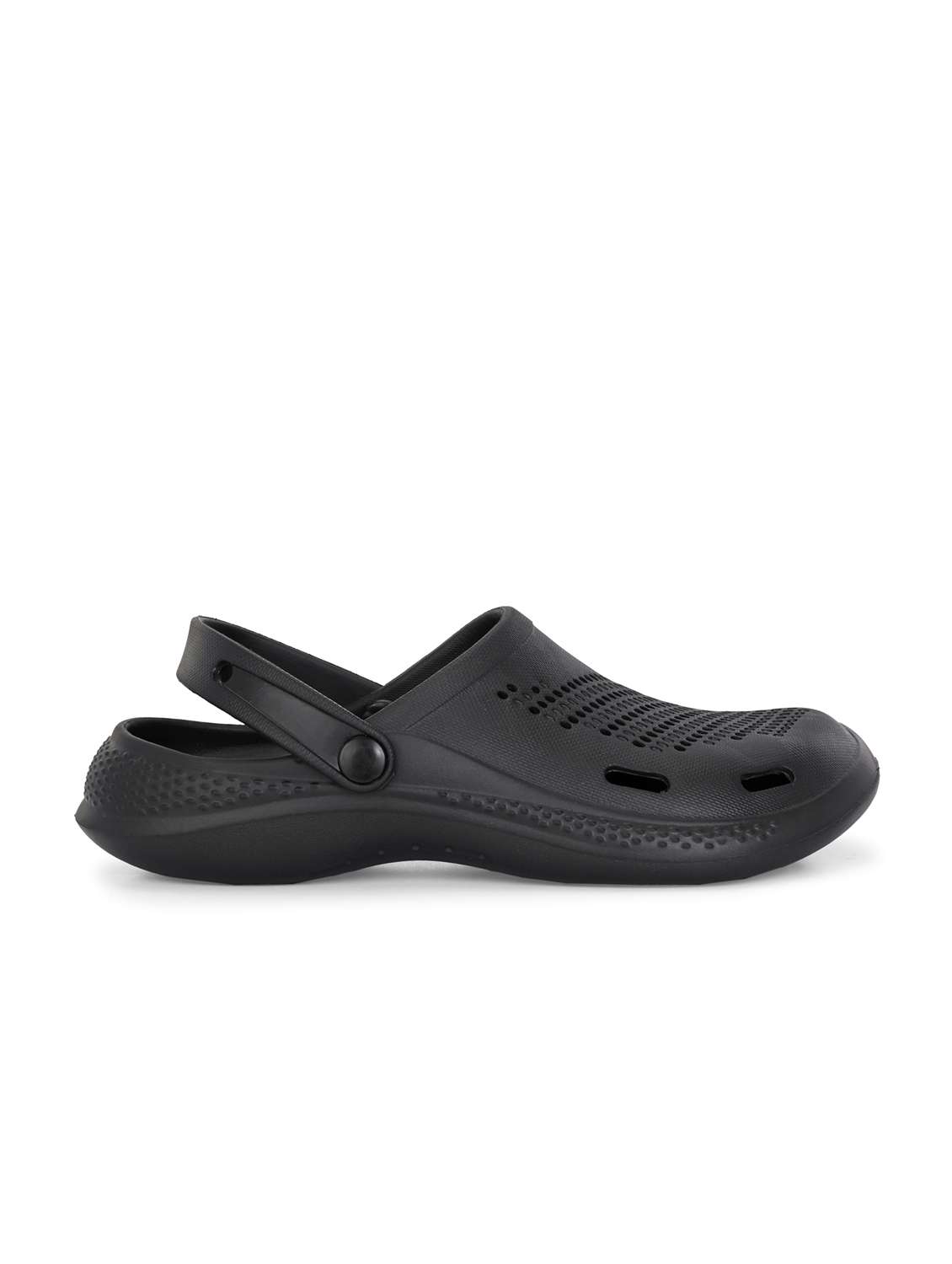 men black solid clog - 22020500 -  Standard Image - 2