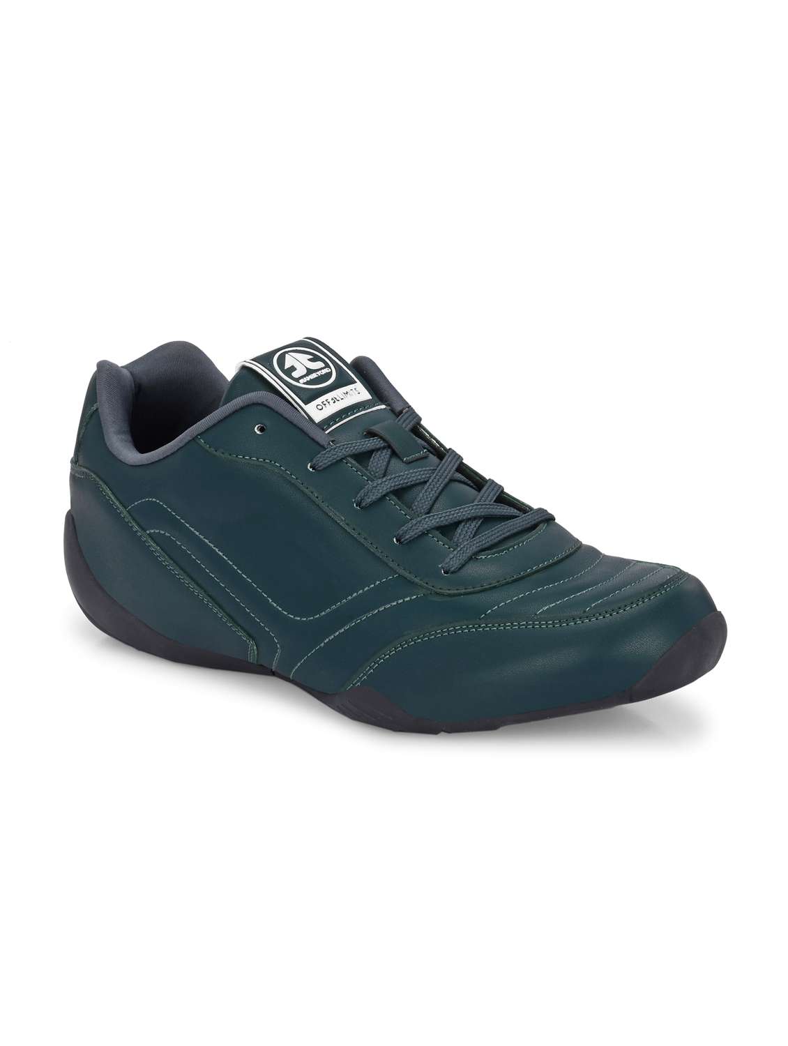 men bottle green lace up sneaker - 22020503 - Standard Image - 2