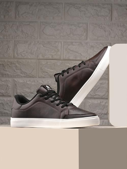 men brown lace up sneaker - 22020510 -  Standard Image - 0