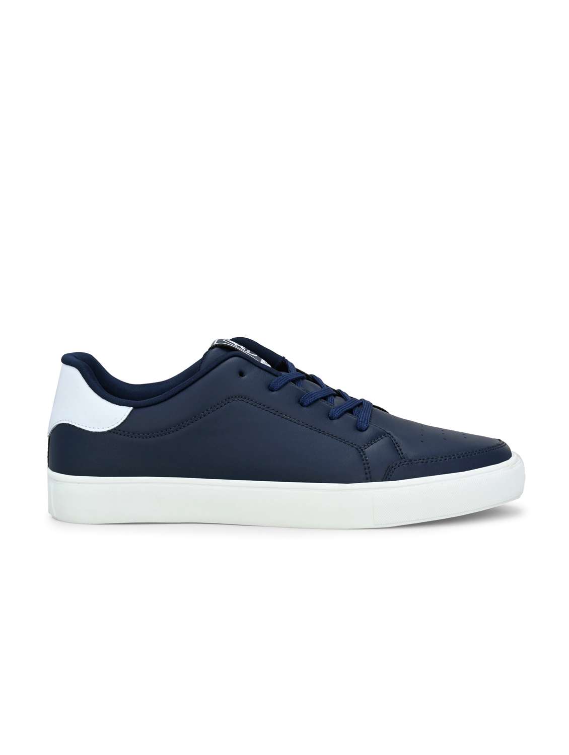 men navy blue lace up sneaker - 22020512 -  Standard Image - 2