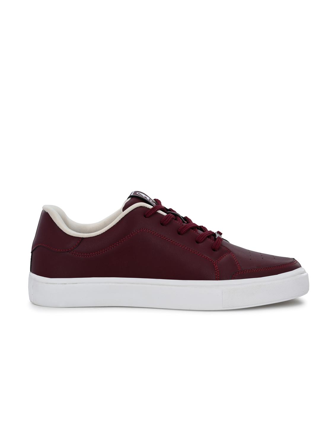 men maroon lace up sneaker - 22020513 - Standard Image - 2