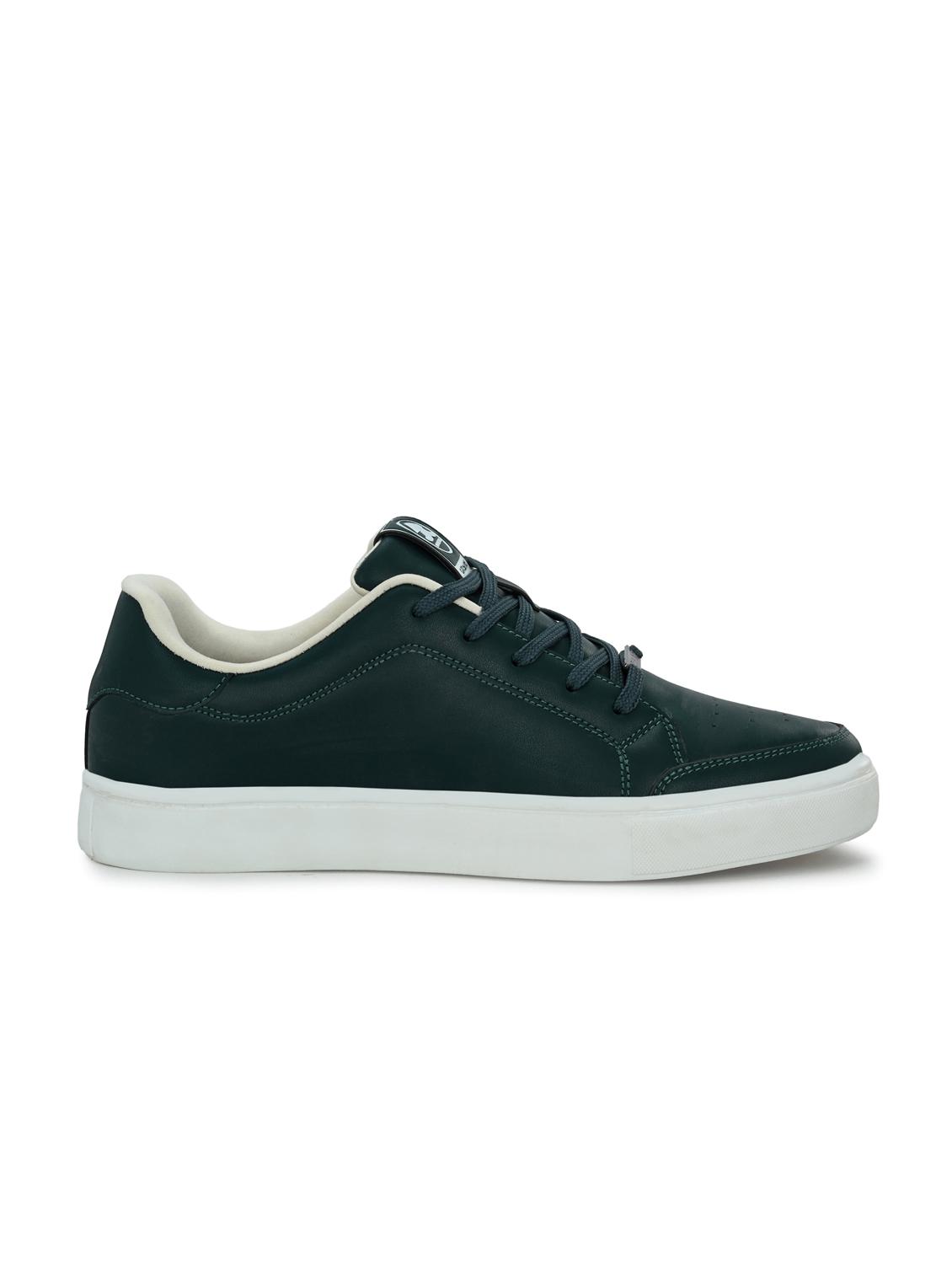 men bottle green lace up sneaker - 22020514 - Standard Image - 2