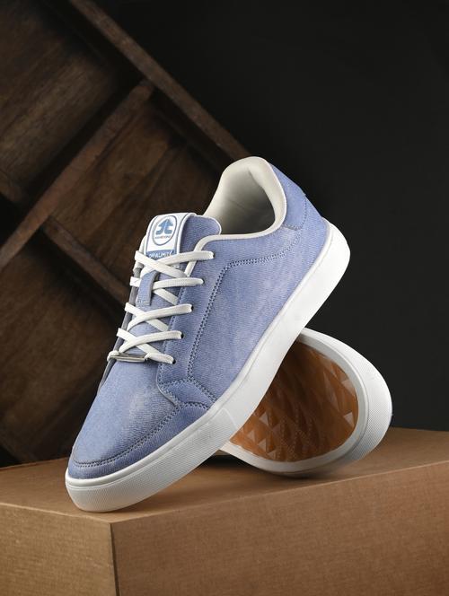 men blue lace up sneaker - 22020517 -  Standard Image - 0