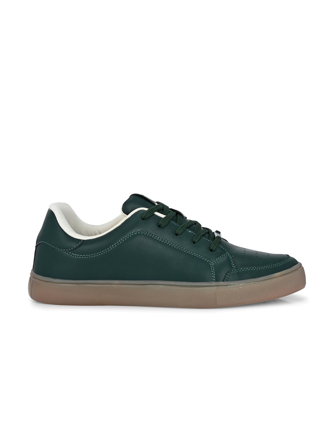 men bottle green lace up sneaker - 22020520 - Standard Image - 2