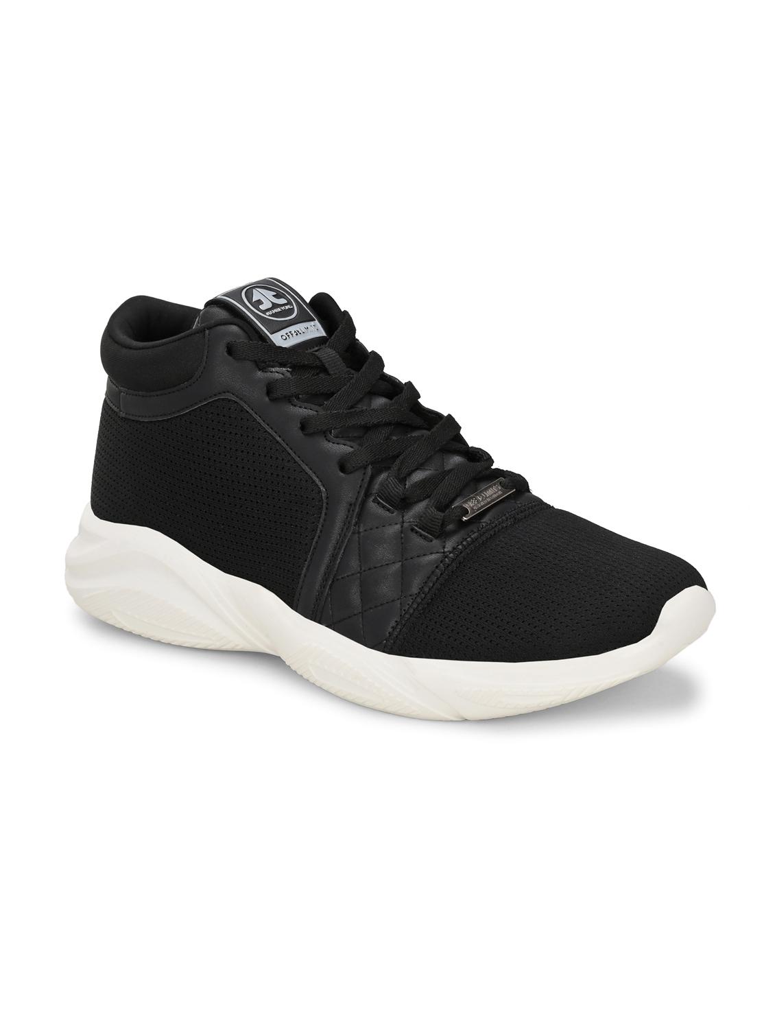 men solid black lace up shoe - 22020556 - Standard Image - 2