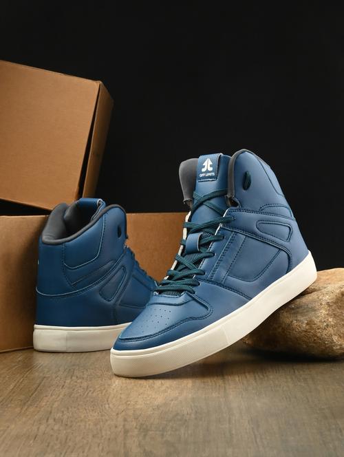 men high ankle green lace up sneaker - 22020559 -  Standard Image - 0