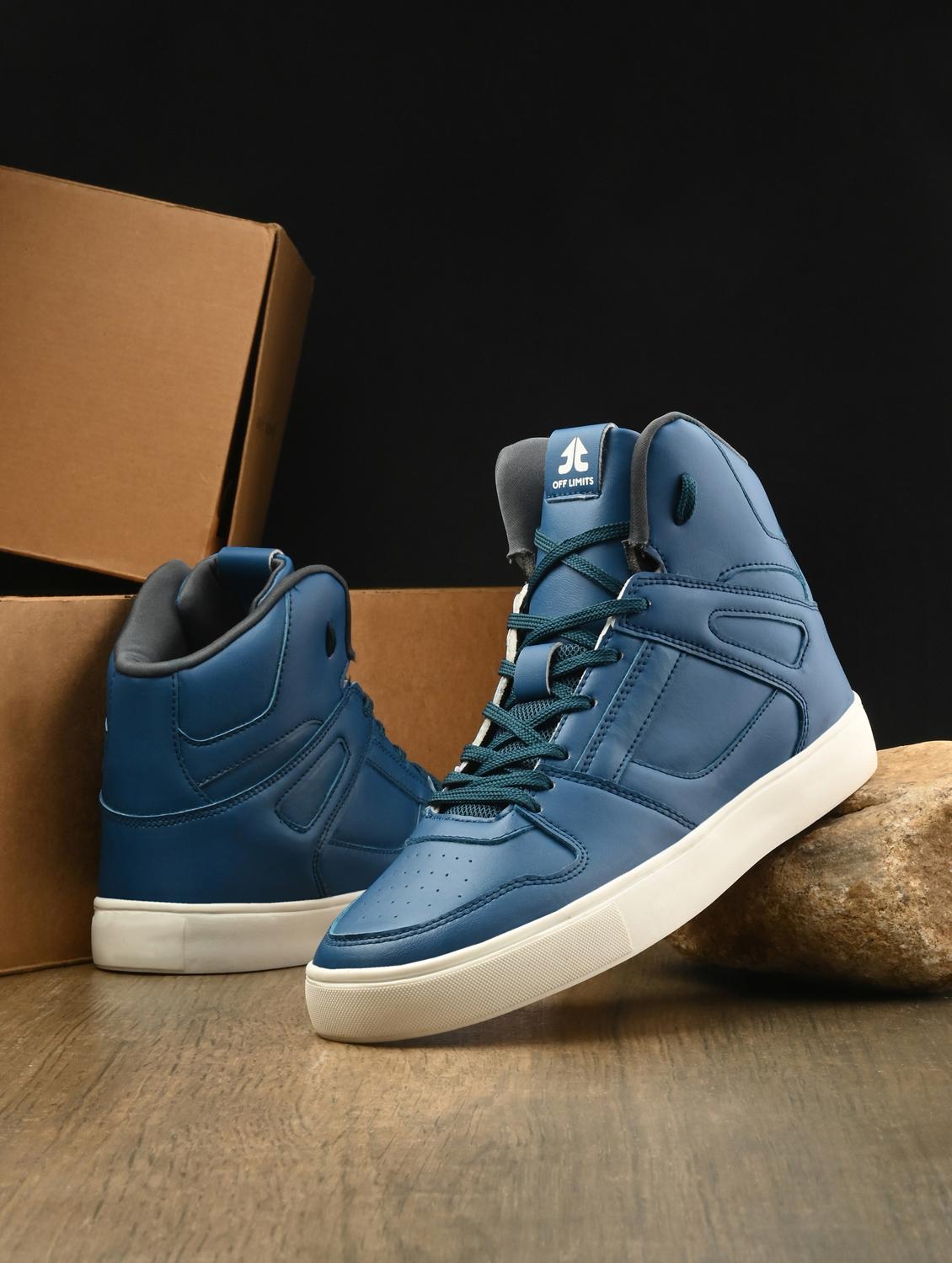 men high ankle green lace up sneaker - 22020559 -  Zoom Image - 0