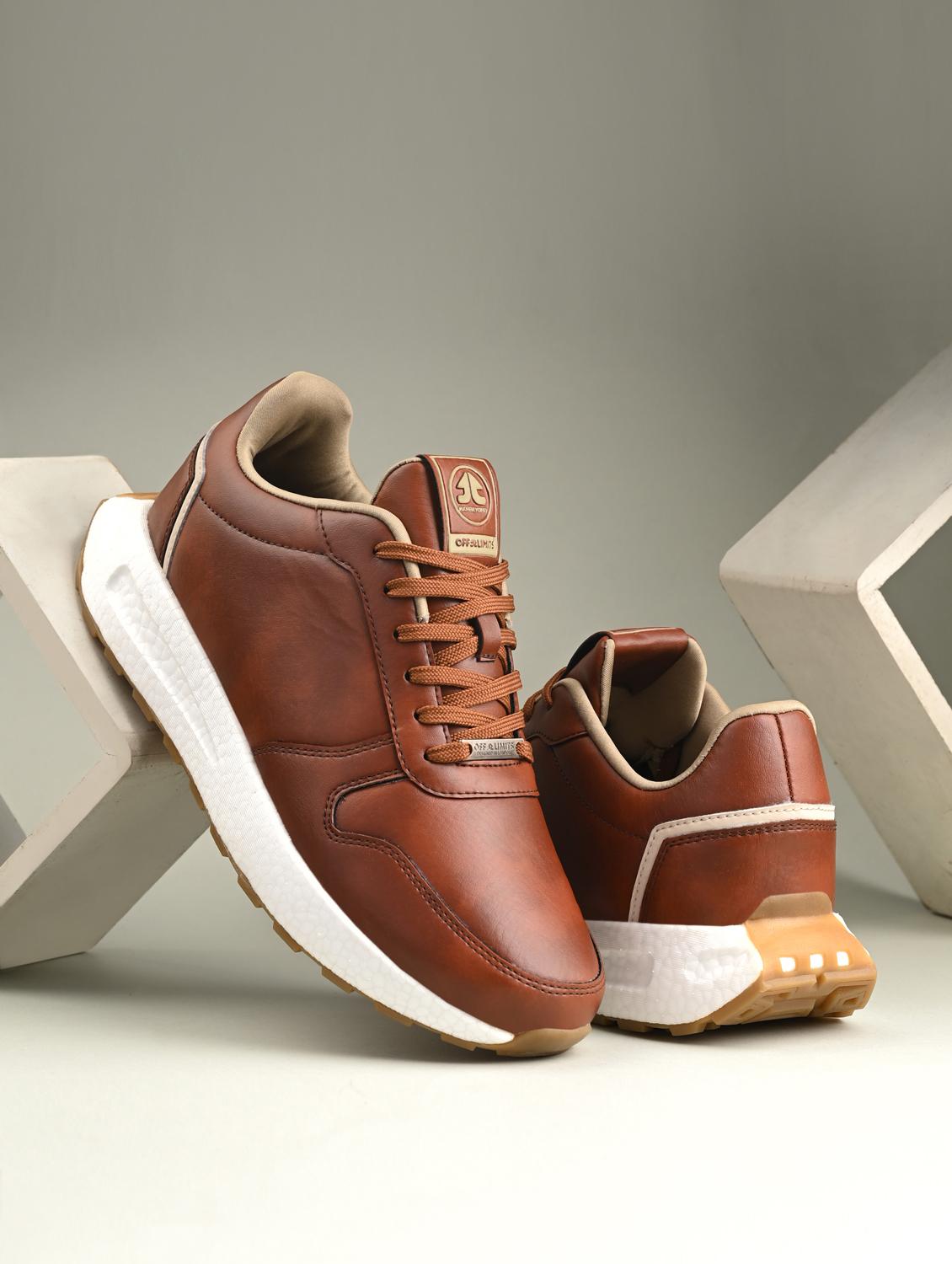 men solid brown lace up shoe - 22020562 - Zoom Image - 0
