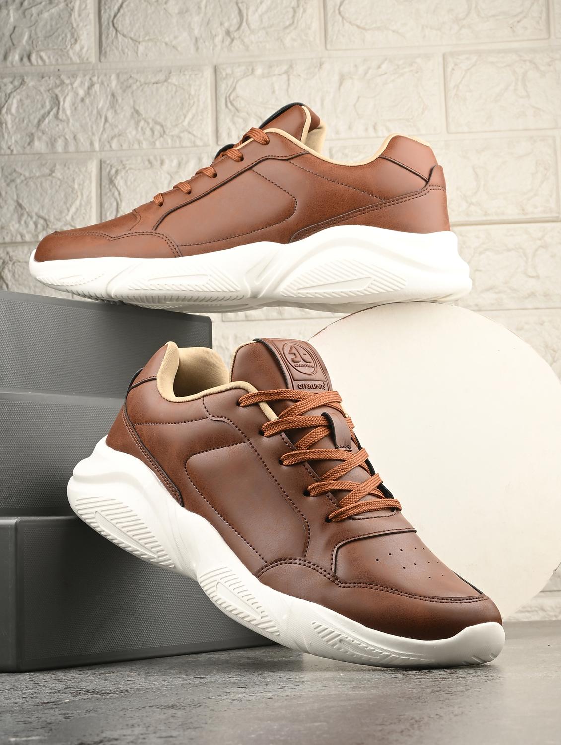 men solid tan lace up shoe - 22020575 -  Zoom Image - 0