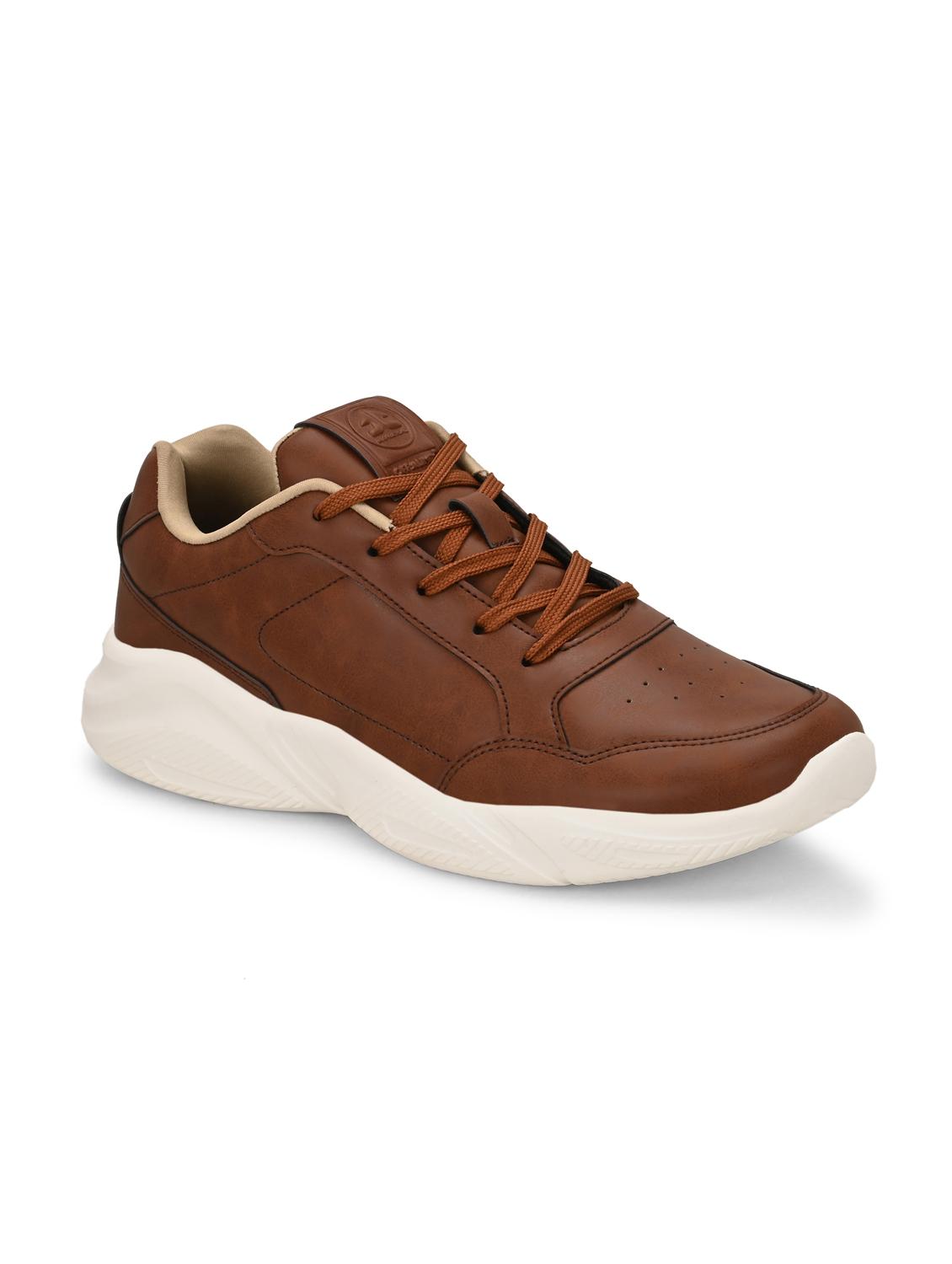 men solid tan lace up shoe - 22020575 - Standard Image - 2
