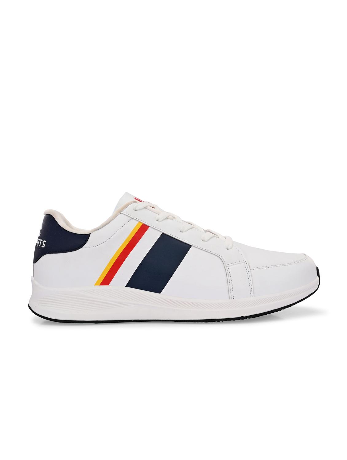 men solid white lace up shoe - 22020577 - Standard Image - 2