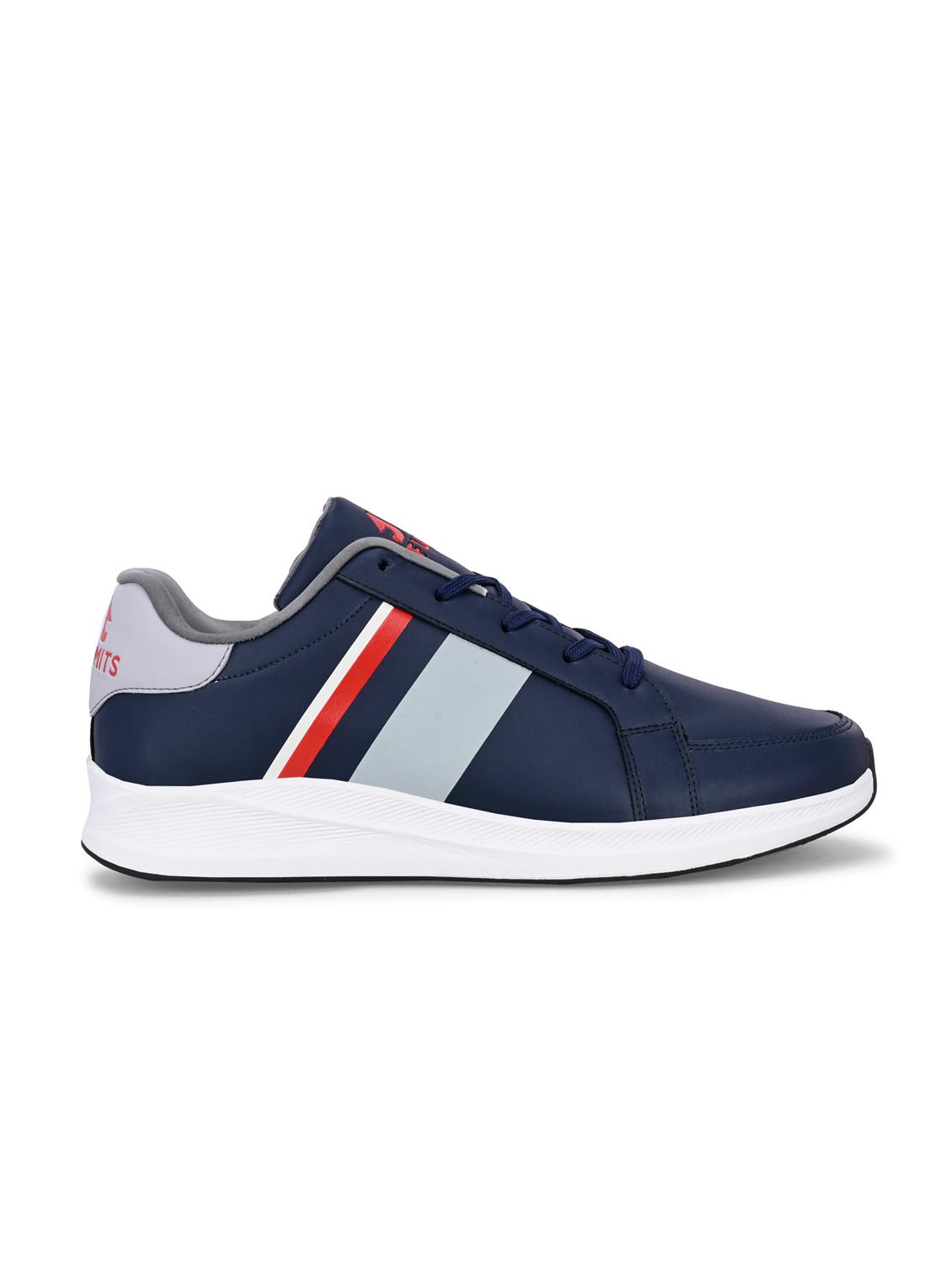 men solid navy blue lace up shoe - 22020578 - Standard Image - 2