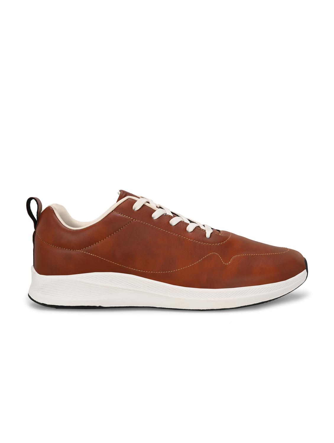 men brown solid lace up shoe - 22020580 - Standard Image - 2