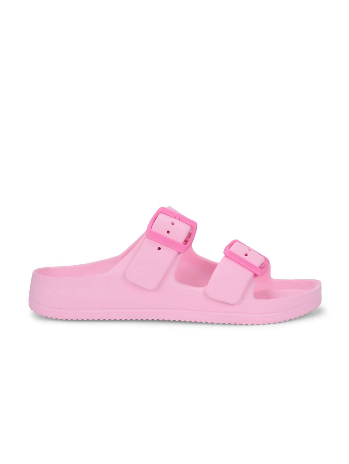 women pink solid slip on slides  - 22020593 -  Standard Image - 2