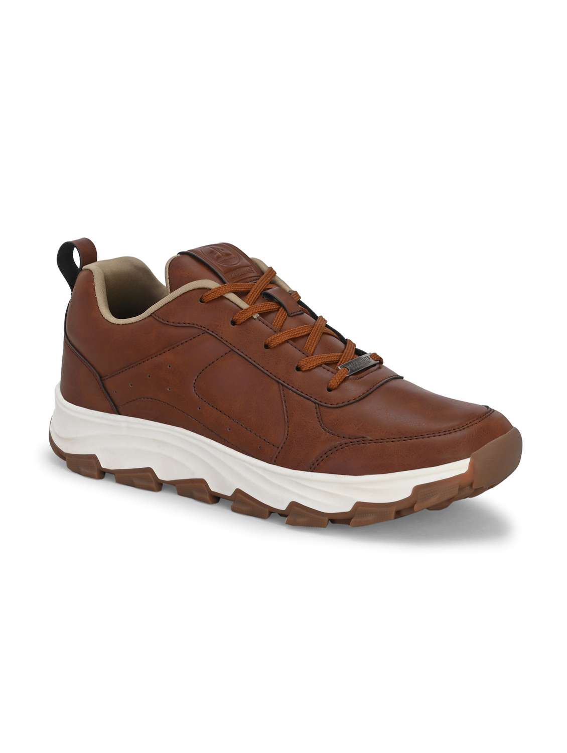 men tan lace up sport shoe - 22020614 -  Standard Image - 2