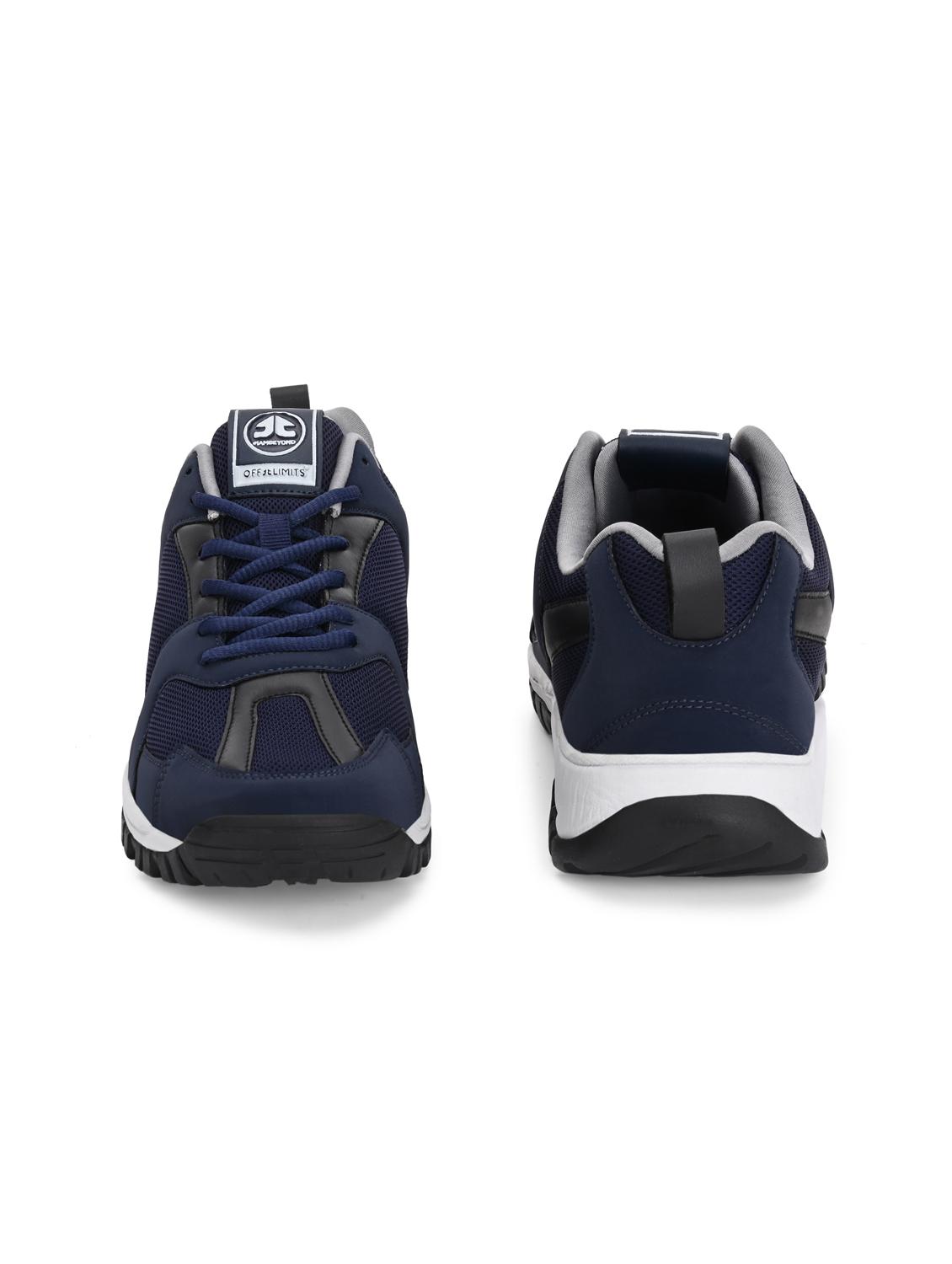 men navy blue lace up sport shoe - 22020618 - Standard Image - 2