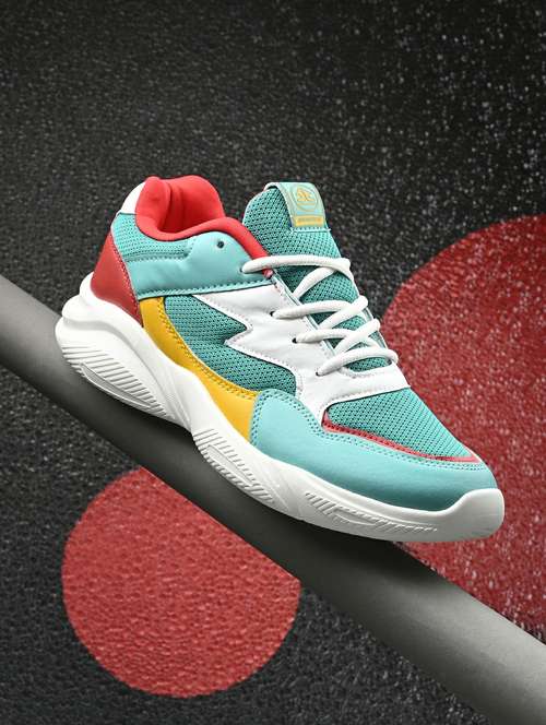 men solid green sport shoe - 22020626 - Standard Image - 0
