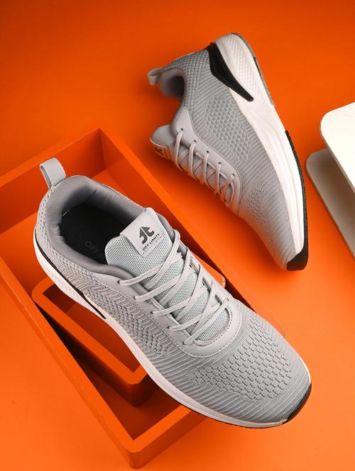 men solid grey sport shoe - 22020644 -  Standard Image - 0
