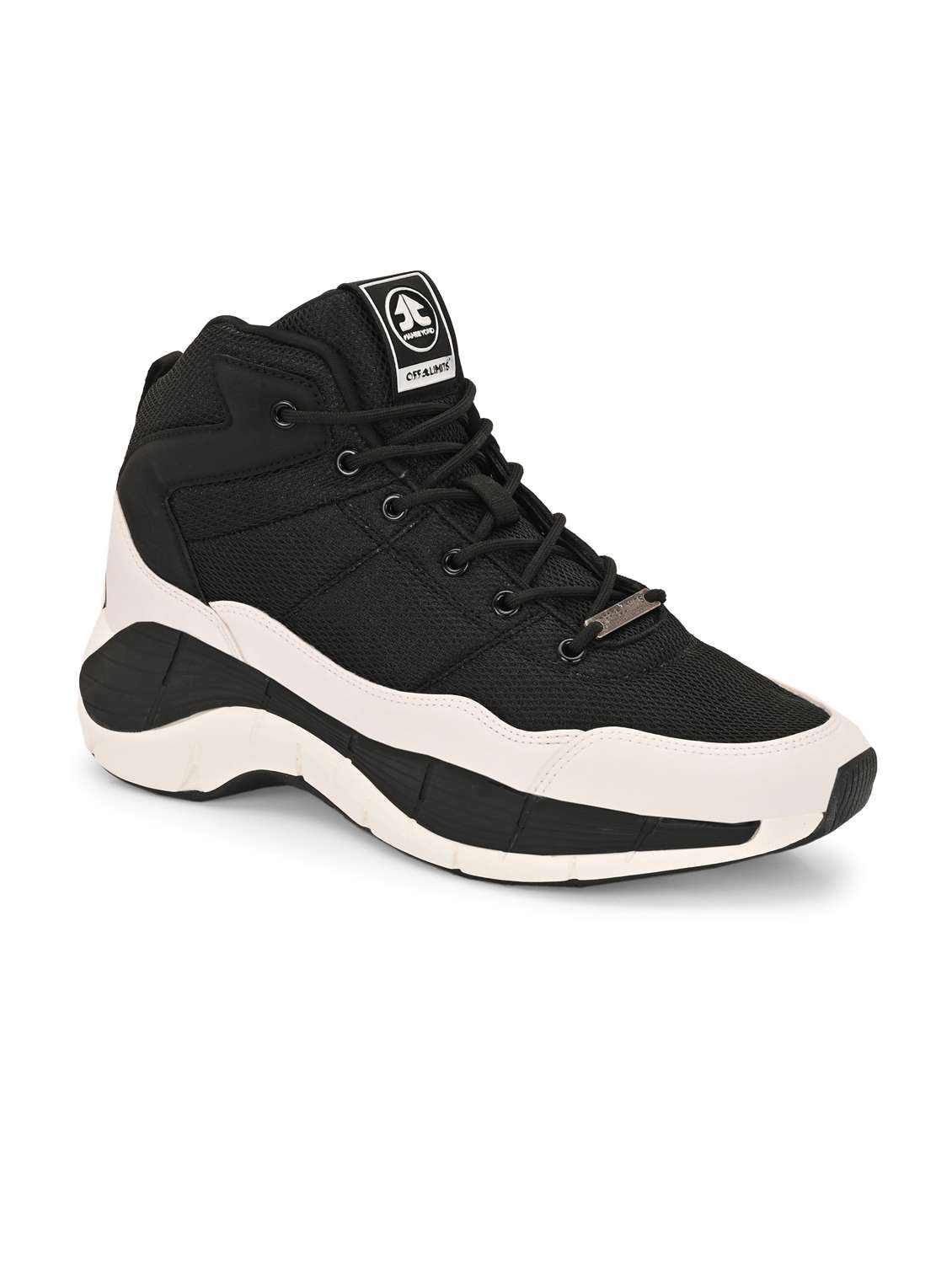 men solid black sport shoe - 22020651 -  Standard Image - 2