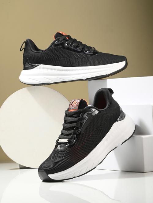 men solid black sport shoe - 22020656 -  Standard Image - 0