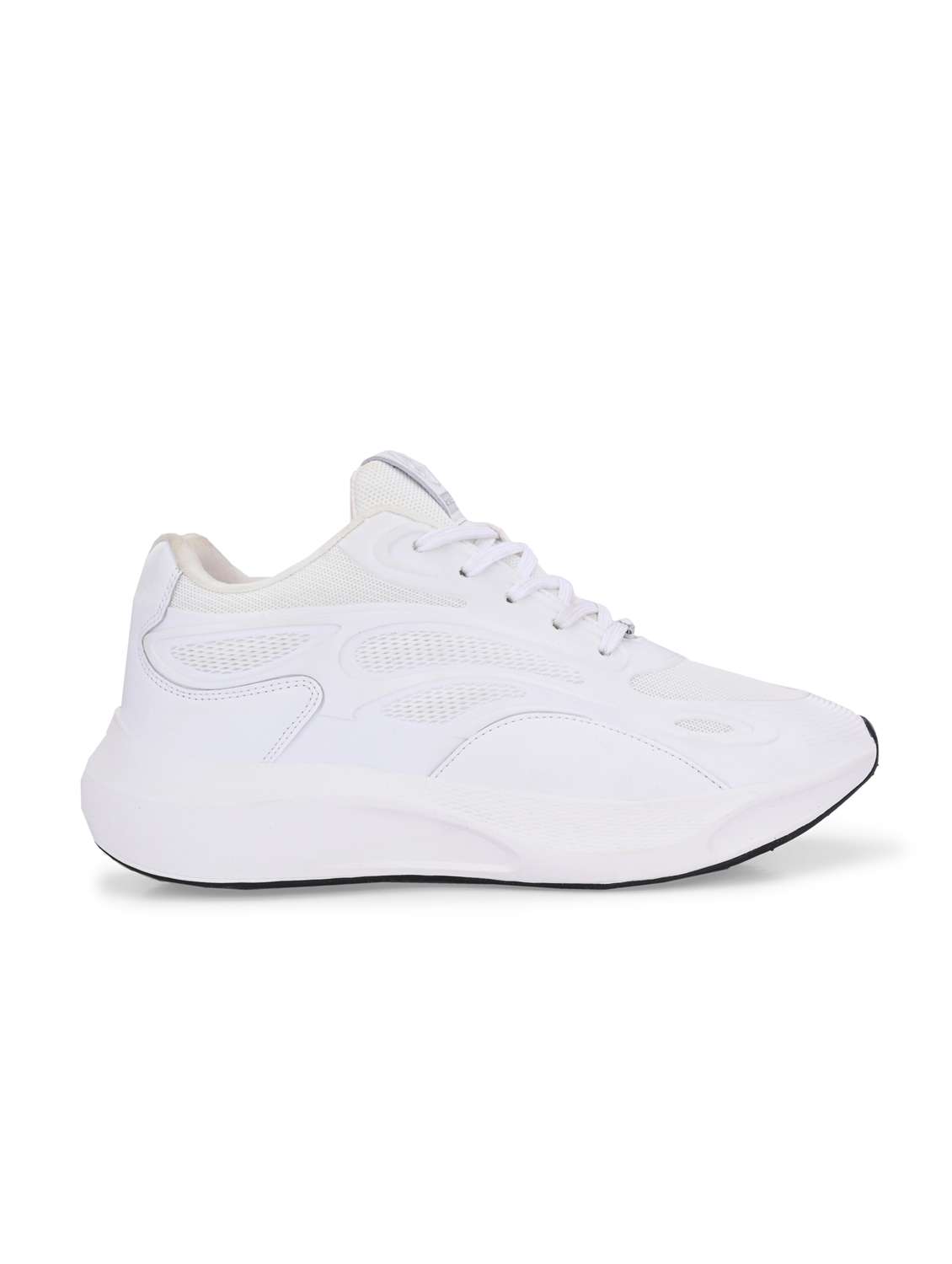 men solid lace up off white sport shoe - 22020658 -  Standard Image - 2