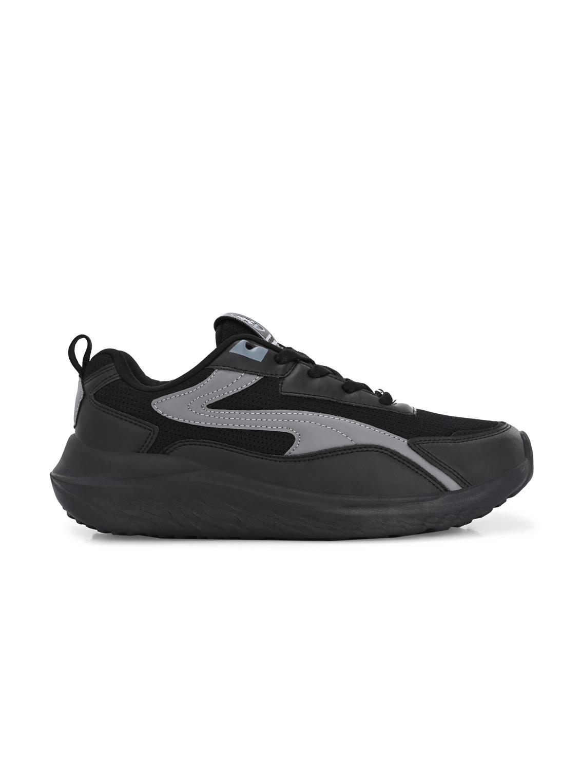 men solid black sport shoe - 22020667 - Standard Image - 2