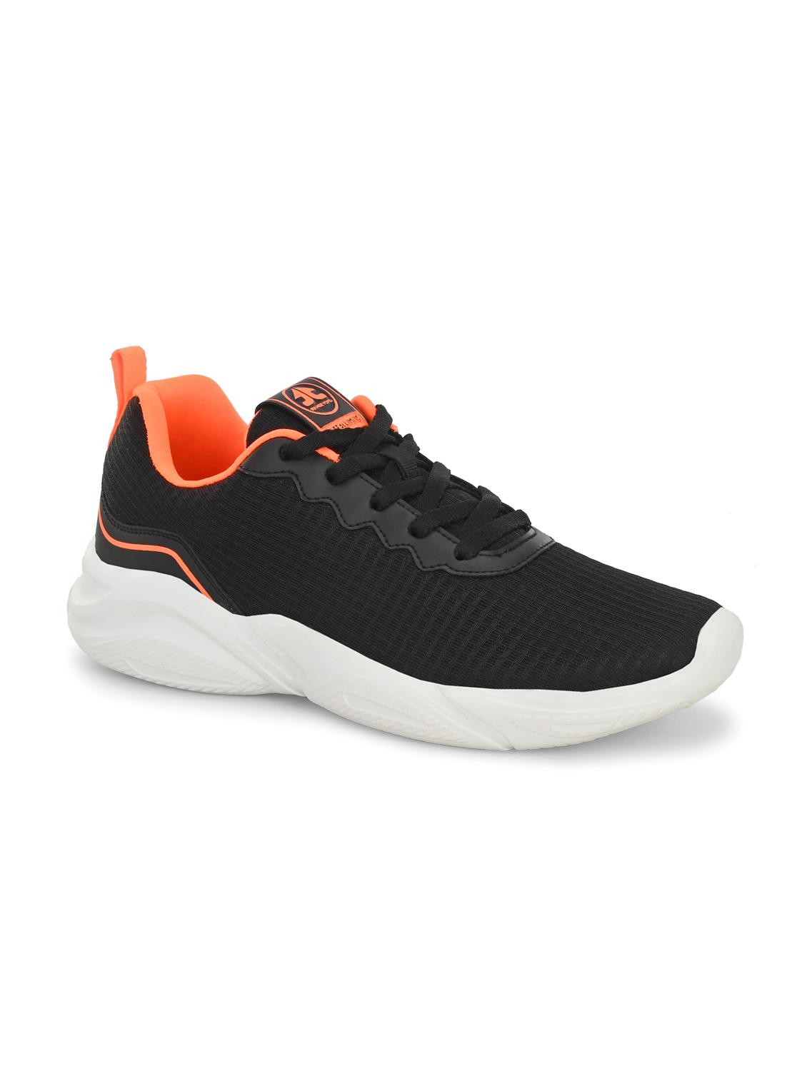 men solid lace up black sport shoe - 22020673 - Standard Image - 2