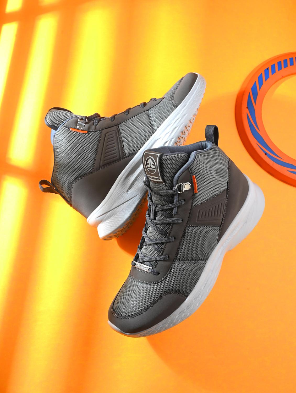 men grey lace up sneaker - 22020701 -  Zoom Image - 0