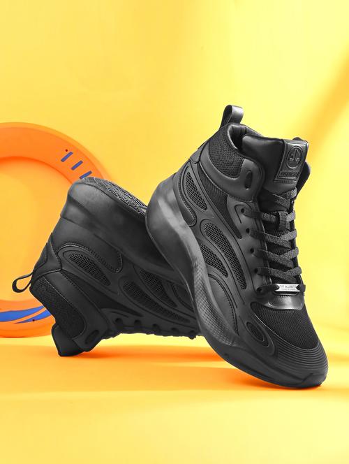 men black lace up sneaker - 22020704 -  Standard Image - 0