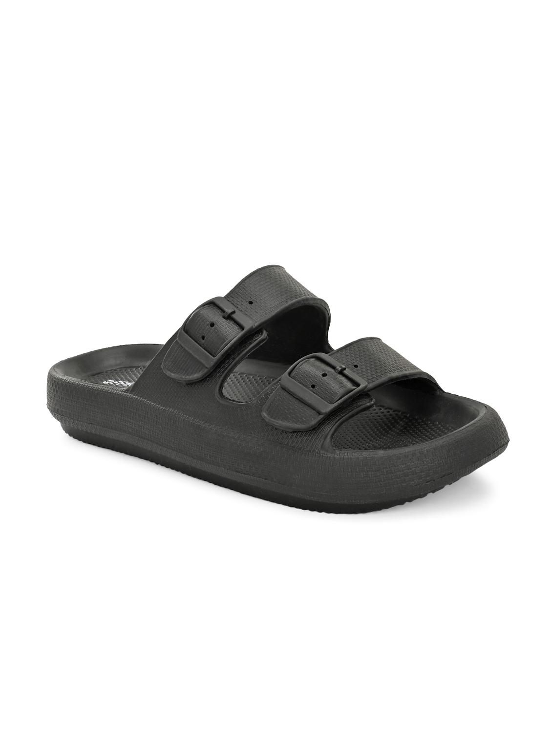 men black slip on slider - 22020706 - Standard Image - 2