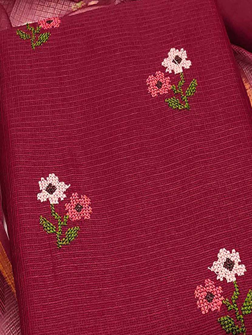 women floral embroidered unstitched suit set - 22021442 -  Standard Image - 2