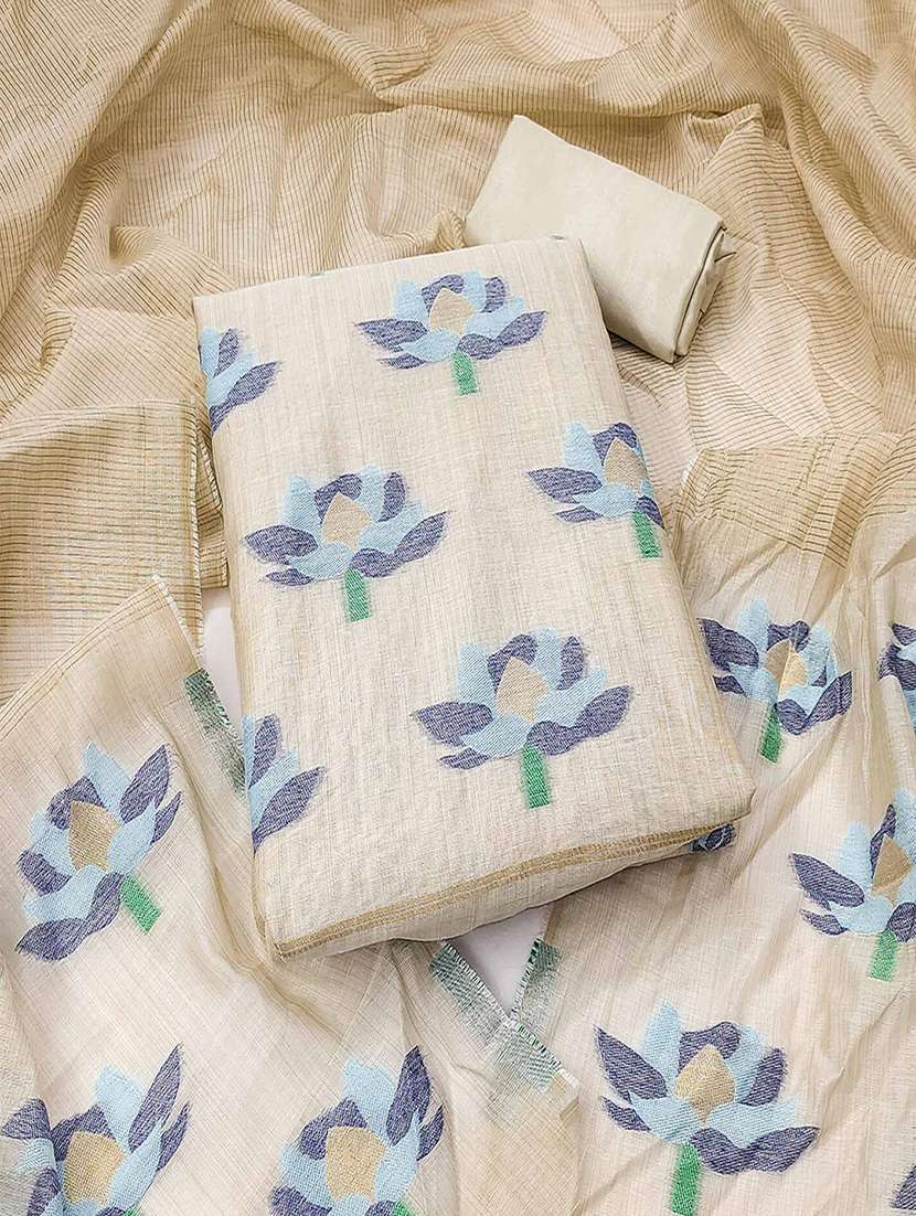 women floral embroidered unstitched suit set