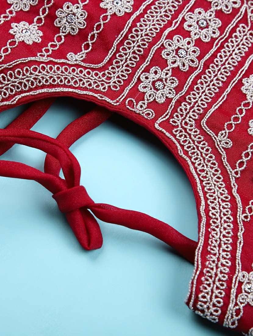 girls embroidered lehenga choli with dupatta set - 22022054 -  Standard Image - 2