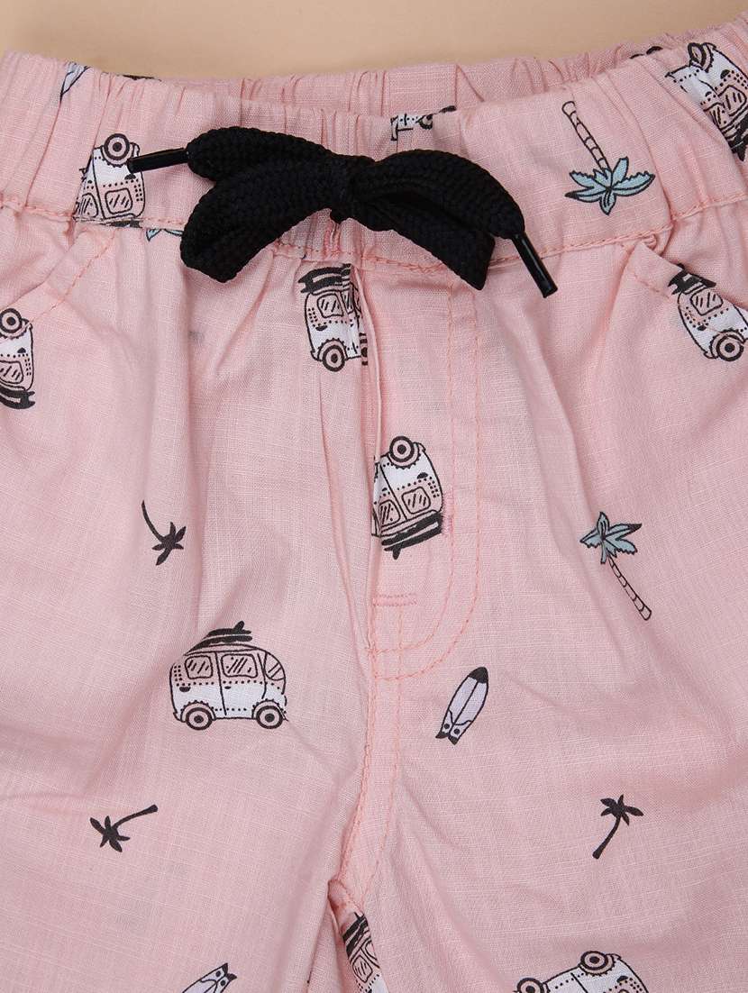 boys printed mid rise shorts - 22022072 -  Standard Image - 2