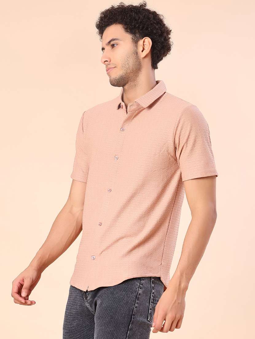 men self design short sleeve regular fit casual shirt - 22022213 -  Standard Image - 2